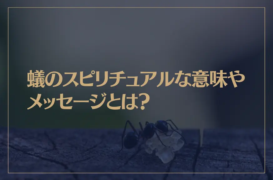 蟻のスピリチュアルな意味やメッセージとは？行列が象徴するものは？大量発生の暗示は？