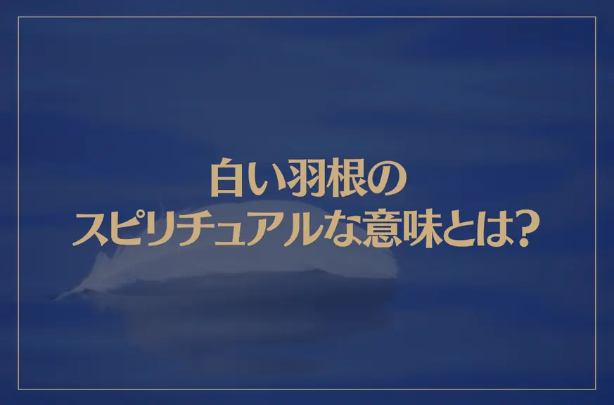 白い羽根のスピリチュアルな意味とは？天使からのメッセージ？