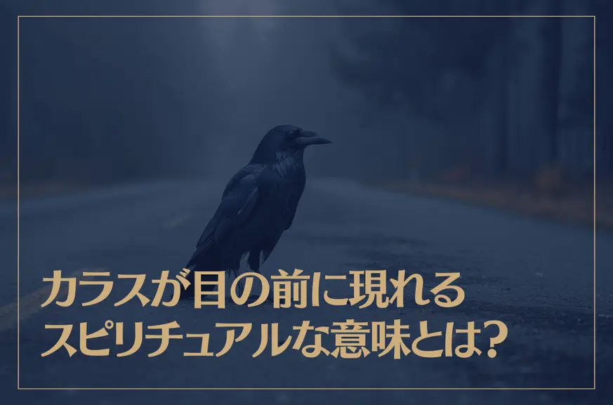 カラスが目の前に現れるスピリチュアルな意味とは？